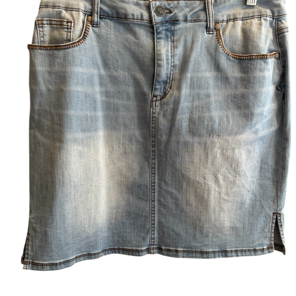 Bit & Bridle Light Blue Denim Skirt